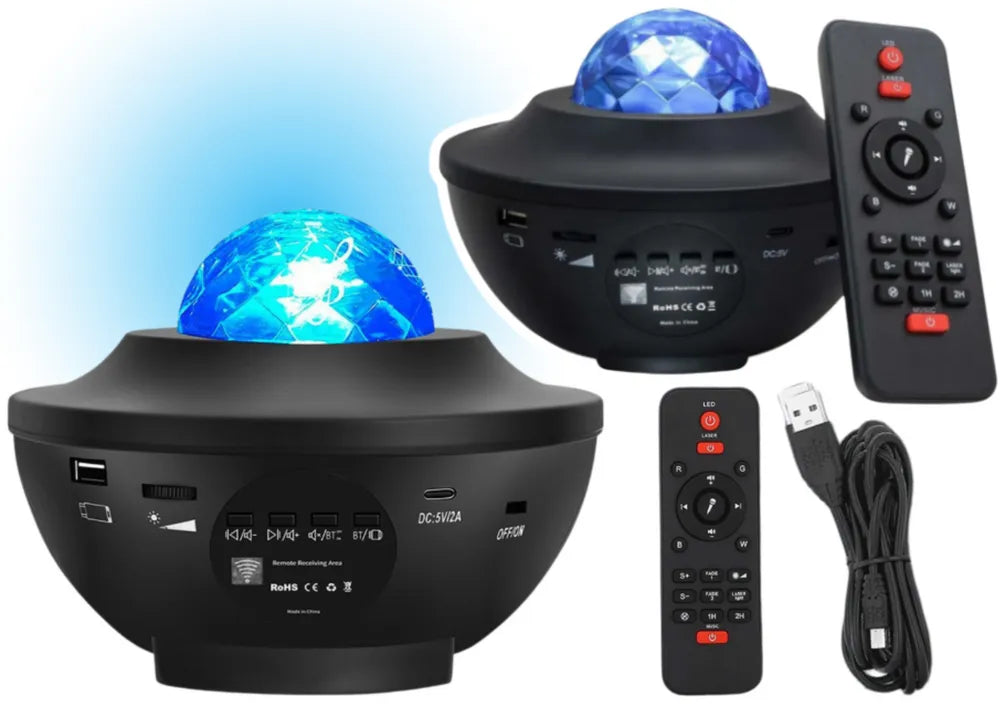 LED žvaigždžių projektorius su Bluetooth